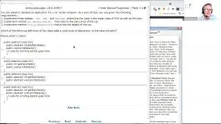 Adding abstraction to a class hierarchy using abstract methods. enthuware.ocajp.i.v8.2.1459