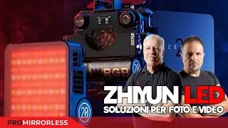 LED ZHYIUN Cinepeer Cm15 e ZHIYUN FIVERAY M20C SOLUZIONI PORTATILI PER FOTO E VIDEO