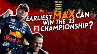 When can Max Verstappen win the 2023 F1 championship