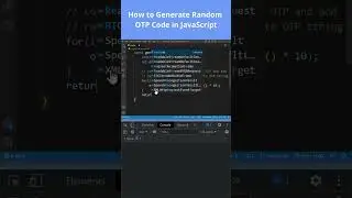 Generate Random OTP Code using 