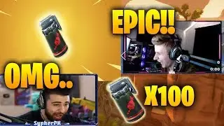 Streamers react to new AIR STRIKE GRENADE! Fortnite funny & best moment