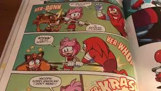 Reading sonic boom comic issue 3