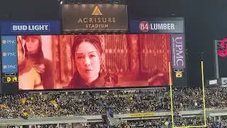 Steelers pregame towel Twirl with star of 