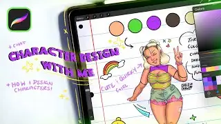 🌈 🫧 Character design with me | My followers help me character design + cute and colorful OC designs