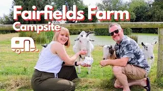 Friendly Farm Animals at Fairfields Farm Campsite | Caravan Vlogs from Mac & Sarah