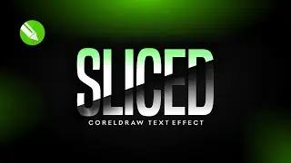 HOW TO CREATE SLICED TEXT EFFECT IN CORELDRAW (BEGINNERS TUTORIAL)
