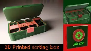 3D Printed Storage Box for Sorting Nuts, Bolts and More. Free Download! 600 000 combinations!