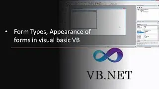 Form Types, Appearance of forms in visual basic VB