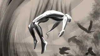 Рисунок на ipad pro в ускорении, time lapse art