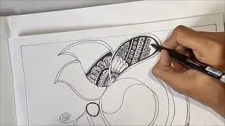 #Butterfly Drawing #Mandala-Art #Easydrawing #Funtime