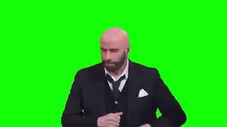 JOHN TRAVOLTA balla il BALLO DEL QUA QUA - green screen - MEME - SANREMO
