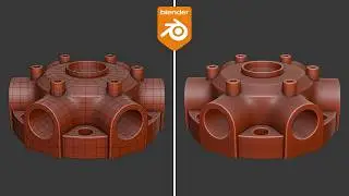 Blender Practice – Modeling a Ferrous Metal Casting Mechanical Part (Clean Topology)