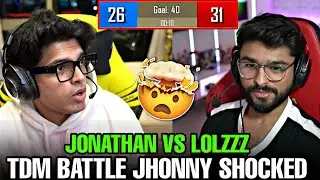 JONATHAN VS LOLZZ TDM BATTLE 🤯 || JONATHAN SHOCKED 😲 || #godlike #jonathangaming