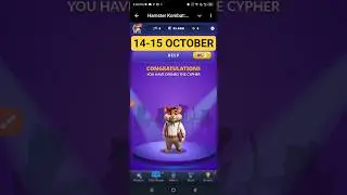 Hamster Kombat Dev Game Daily Cipher 14 October | Hamster Kombat Daily Cipher Code | Daily Combo