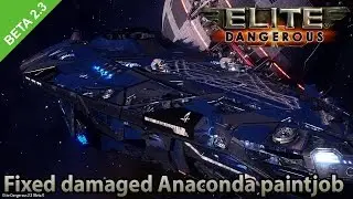Elite Dangerous 2.3 Beta - Fixed damaged Anaconda paintjob