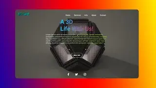 How To Create A Fully Responsive Landing Page Using  HTML,CSS And JavaScript.