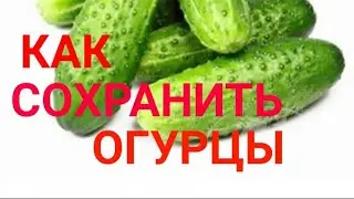 Как восстановить подсохшие огурцы/хранить в домашних условиях