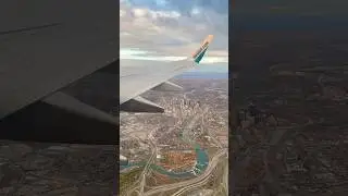 Calgary from the Sky #flying #airplane #westjet #shorts #travel