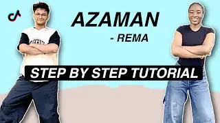 AZAMAN - Rema *EASY DANCE TUTORIAL* (Beginner Friendly)