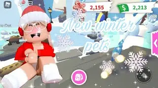NEW WINTER PETS IN ADOPT ME+CHRISTMAS GIVEAWAY!!!!!!!