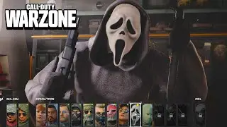 GHOSTFACE Menu Animations and Intro cutscene - Cold War vs Warzone