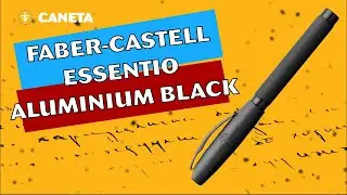Caneta Tinta Permanente Faber-Castell Essentio Aluminium Black