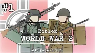 Simple Animation test #1 (Machine gun) - Roblox WW2 animation