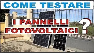 TESTARE I PANNELLI USATI E PREVENIRE LE OMBRE