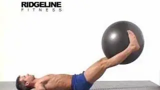 20 Swiss Ball Leg Lifts