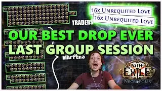[PoE] DOUBLE MIRROR DROP (almost) - End of Necropolis crazy group play - Stream Highlights 