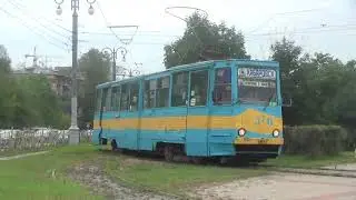 Трамвай 71-605 (КТМ-5М3) борт 370 по маршруту 5