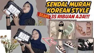 SHOPEE HAUL SENDAL KOREA/SENDAL GUNUNG MURAH