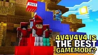 I Solo Queued the BEST Gamemode in Minecraft Bedwars (4v4v4v4)