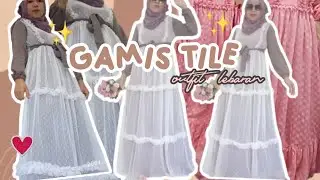 Gamis tile premium. Outfit pesta &  Idul Adha (2021)