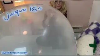 Blowing up a Clear 16 inch Balloon until it POPS! 🎈