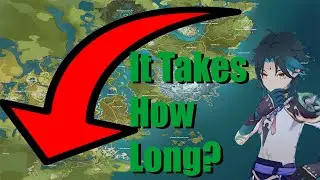 Walking Across The Entire Map Of Genshin Impact