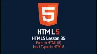 HTML5 Input Type | Lesson 35 HTML Tutorial | safhatech.com