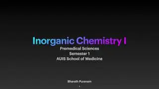 Introduction | Inorganic Chemistry I