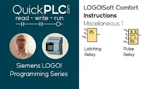 LOGO! Miscellaneous 1 - Latching relay | Pulse relay | Siemens PLC Programming