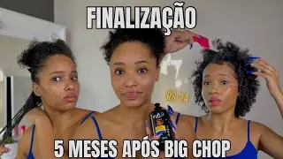 FINALIZAÇÃO CABELO CACHEADO NATURAL | *big chop*