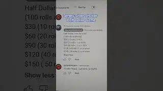 Jersey Silver Stacker Shout out for upcoming coin roll hunt. #silver #silvercoins #silversqueeze