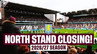 Villa Park's North Stand CLOSING for Entire Next Season