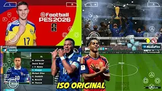 eFootball PES 2026 PPSSPP Android Offline Full Update UCL & League Kits 26/27 Season 4K Graphics