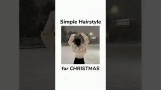 Simple Christmas Hairstyle Ideas | cute hairstyle tutorial for christmas day !!! ☃️