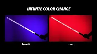 Comparing | Testing baselit and xenopixel of LAVA lightsaber blade