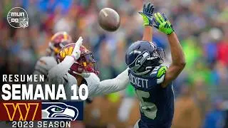 Washington Commanders vs. Seattle Seahawks | Semana 10 NFL 2023 | NFL Highlights Resumen en español