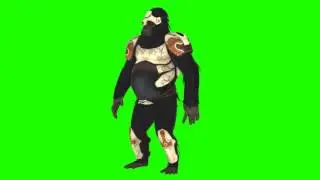 Gorilla idle animated right chroma