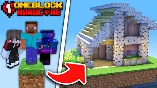 We Survived 100 Days on ONE BLOCK in Minecraft