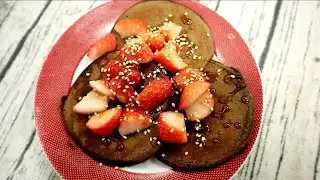 Crepes o tortitas saludables con harina de algarroba | healthy pancakes