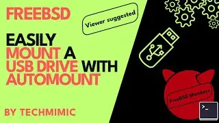 Easily mount a USB drive in FREEBSD with AUTOMOUNT